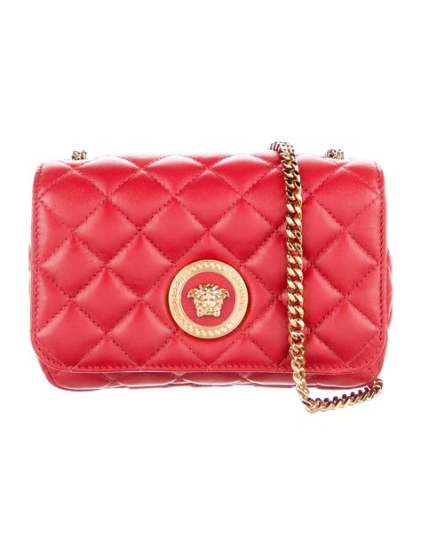 versace collection messenger bag|versace quilted leather crossbody bag.